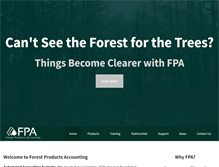Tablet Screenshot of forestproductsaccounting.com